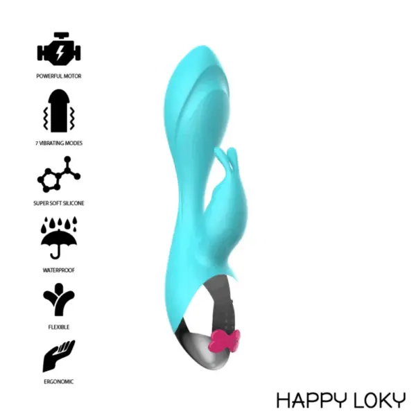 HAPPY LOKY - Miki Vibrador Rabbit para Estimulación Doble