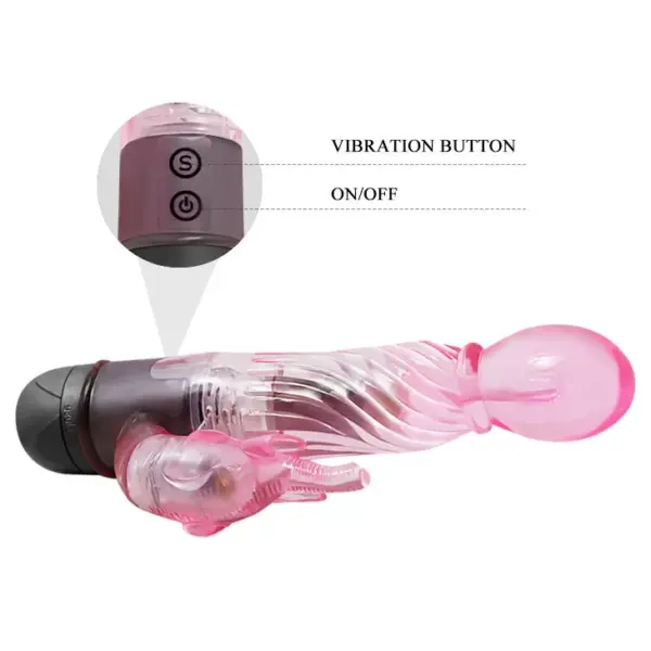 BAILE - Vibrador rabbit rosa 10 modos para estimulación intensa - Imagen 7