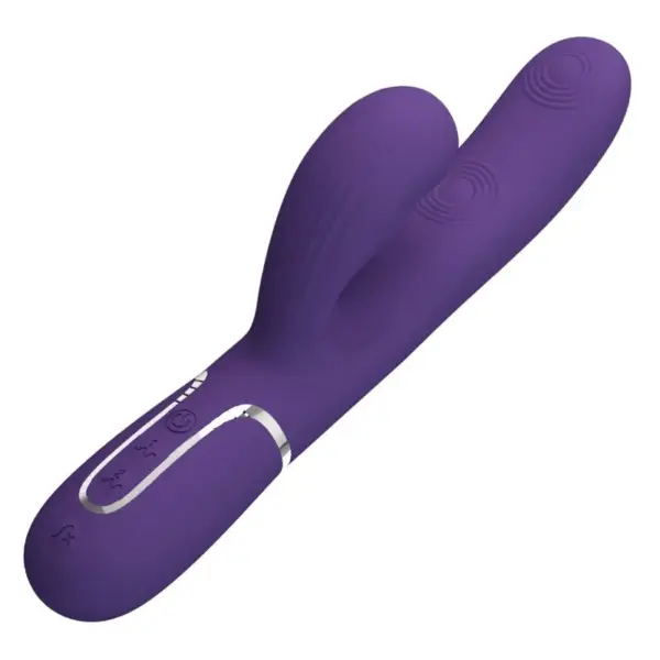 Pretty Love - Vibrador rabbit con licking morado - Imagen 4