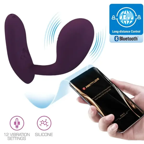 Pretty Love - Vibrador G-Spot recargable lila con app - Imagen 7