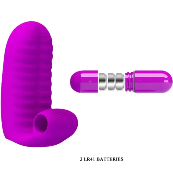 Pretty Love - Doble vibrador dedal estimulador lila - Imagen 2