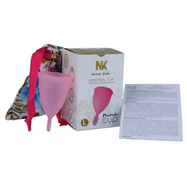 NINA KIKÍ - Copa Menstrual Rosa - Talla L - Imagen 2