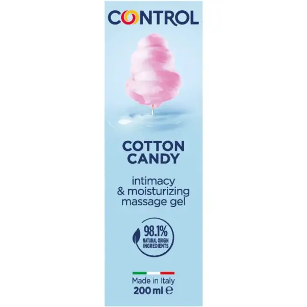 CONTROL - Gel de Masaje 3 en 1 Algodón de Azúcar 200 ml