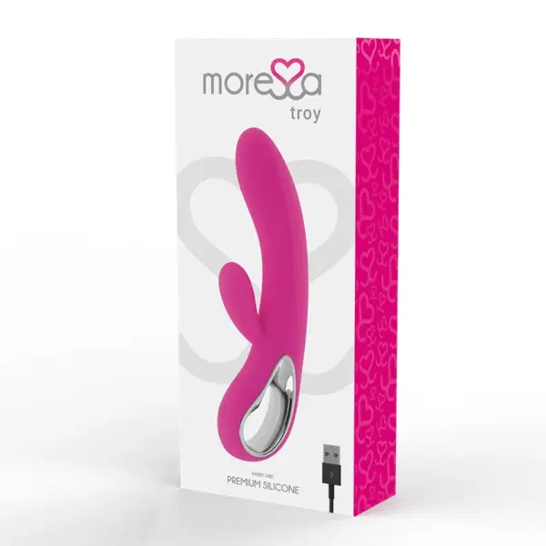 MORESSA - Troy Masajeador Punto G y Clítoris Premium Silicone Recargable - Imagen 3