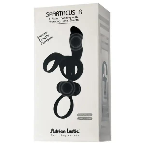 ADRIEN LASTIC - Spartacus Anillo & Funda de Pene con Vibrador - Imagen 6