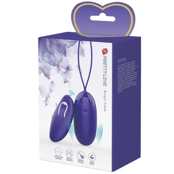 Pretty Love - Huevo vibrador control remoto violeta - Imagen 9