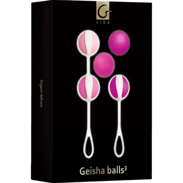 G-VIBE - Set de 5 Bolas Geisha Rosa para Entrenamiento Pelvico - Imagen 4