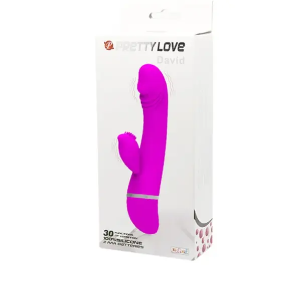 Pretty Love - Vibrador rabbit con licking morado - Imagen 8