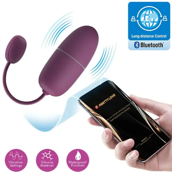 Pretty Love - Huevo vibrador controlado por app lila - Imagen 8