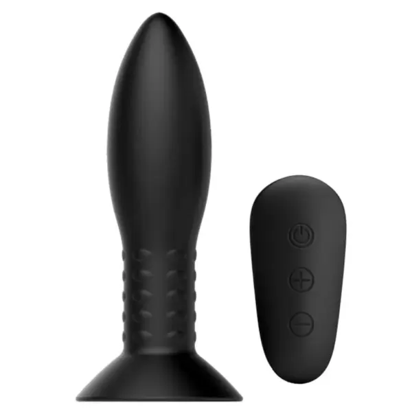 MR PLAY - Plug con Bolas Rotatorias Negro Control Remoto