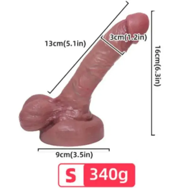 Armony - Dildo Realista de Silicona Líquida 13 cm - Imagen 2