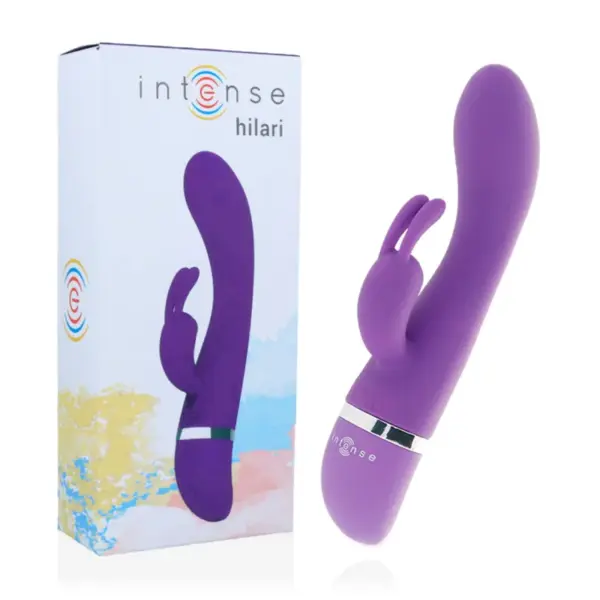 INTENSE - Vibrador rabbit lila de silicona luxe