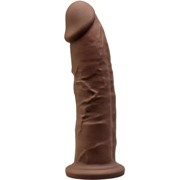 SILEXD - Modelo 2 Pene Realista Silicona Premium Silexpan Marrón de 19 cm