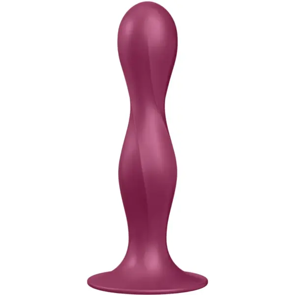 Satisfyer - Double Ball-R Dildo Silicona Granate