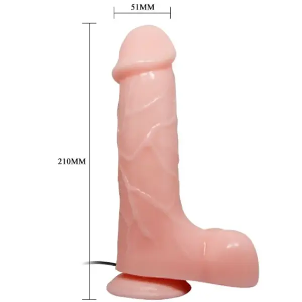 BAILE - Vibrador Realístico Barbara Natural 21 cm - Imagen 6