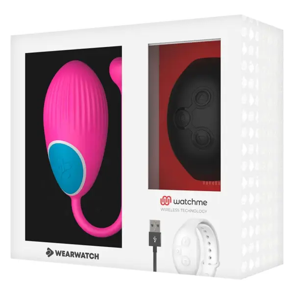 WEARWATCH - Huevo Control Remoto Technology WatchMe Fucsia/Azabache - Imagen 8