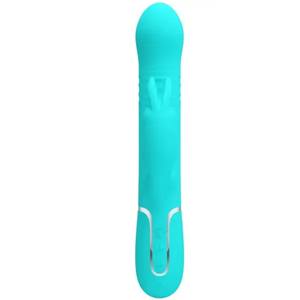 Pretty Love - Vibrador Rabbit con Perlas Verde Agua - Imagen 2