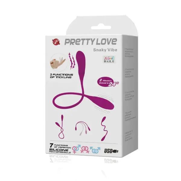 Pretty Love - Vibrador Snaky con Licking 7 V + 3 TICKLING - Imagen 9