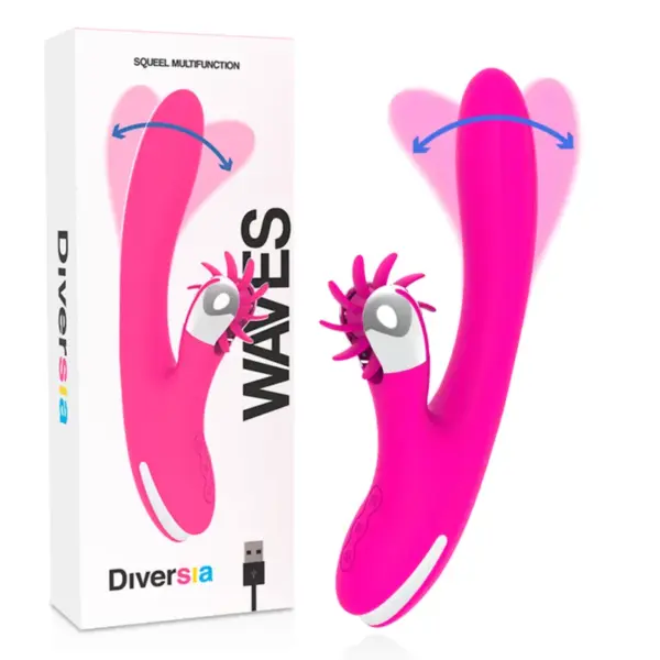 Diversia - Bunny Waves 24 cm - Vibrador para una experiencia única