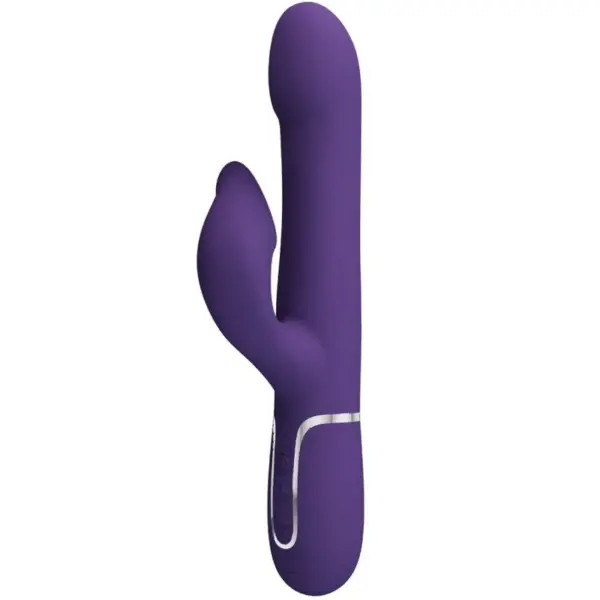 Pretty Love - Vibrador rabbit con licking morado - Imagen 2