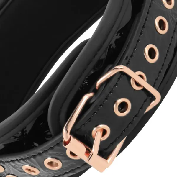 BEGME - Collar de Cuero Vegano Black Edition para BDSM - Imagen 5