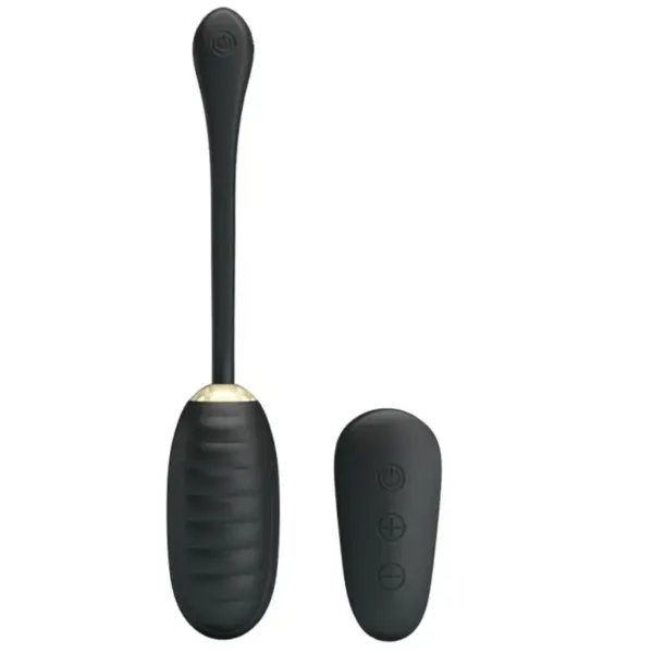 Pretty Love - Huevo Vibrador de Lujo Recargable Negro - Imagen 4