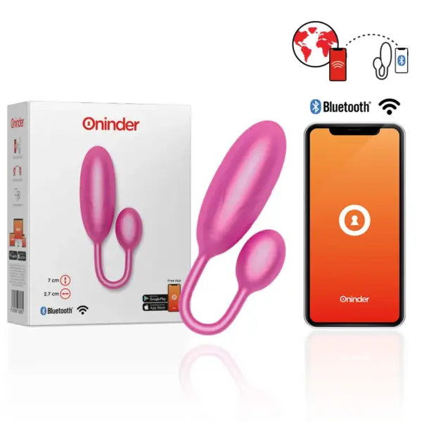 ONINDER - Denver Huevo Vibrador Rosa con App Gratuita - Imagen 2