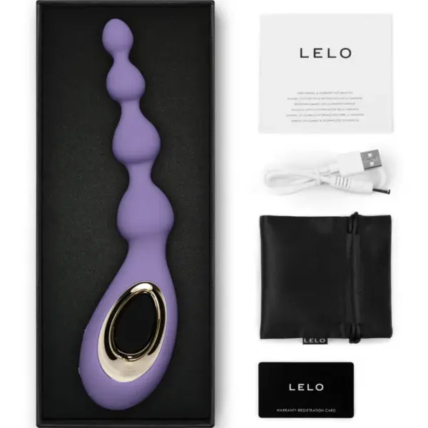 LELO - SORAYA BEADS Masajeador Anal Violeta - Imagen 3