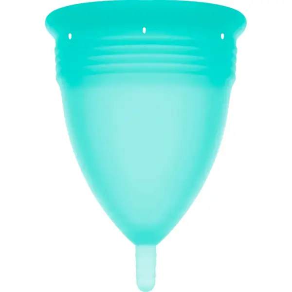 STERCUP - Copa Menstrual FDA Silicona Aquamarina - Talla L - Imagen 3