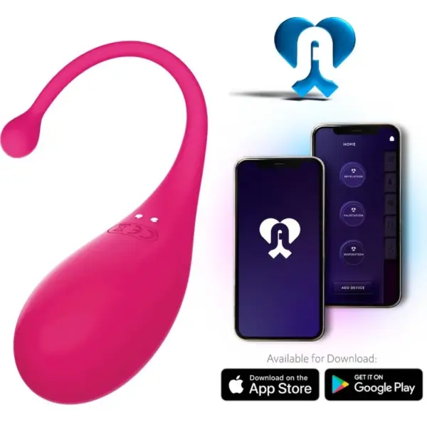 Adrien Lastic - Huevo vibrador Palpitation rosa con app gratuita