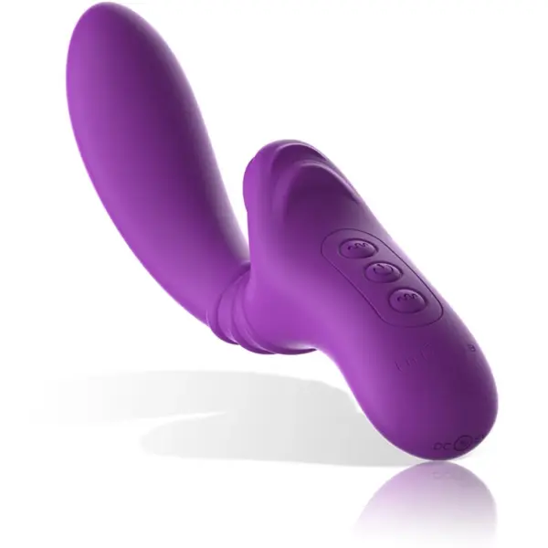 Intense - Vibrador flexible con lengua morado - Imagen 5