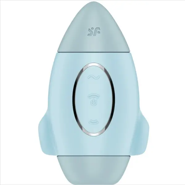 Satisfyer - Misión Control Vibrador Pequeño de Doble Impulso Azul