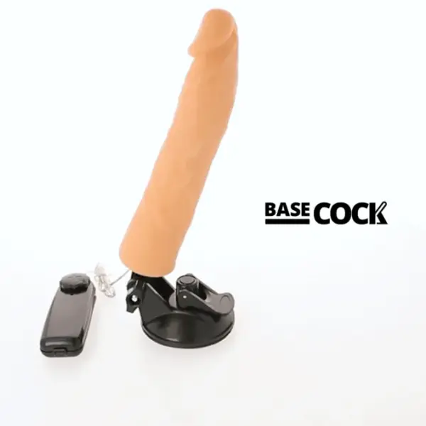 BASECOCK - Vibrador realista control remoto 21 cm