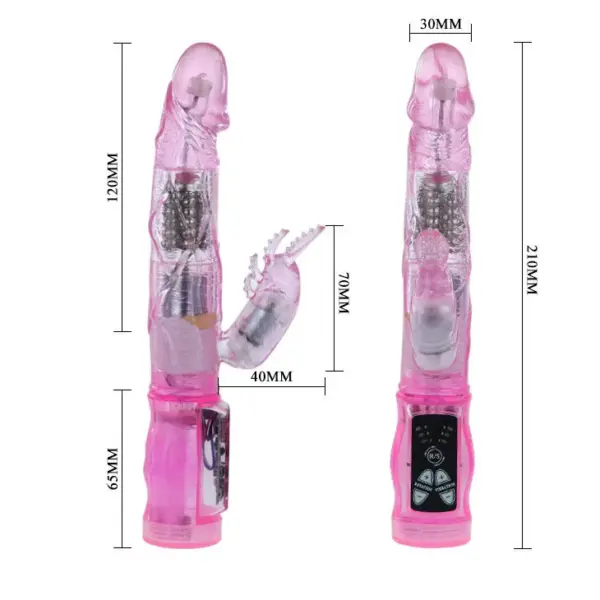 Pretty Love - Vibrador rabbit con licking morado - Imagen 4