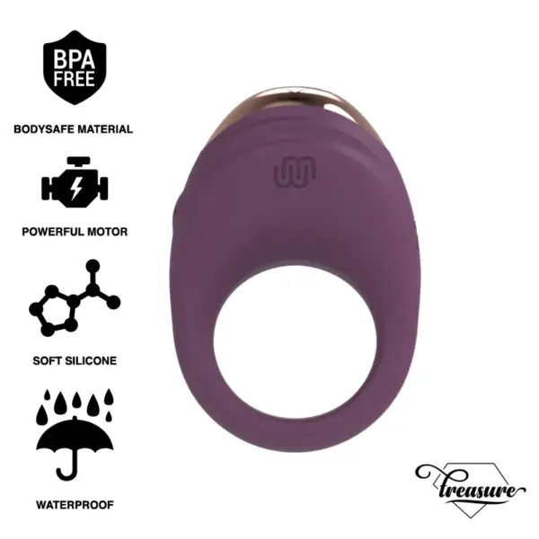 TREASURE - Anillo Vibrador Robin Compatible con Tecnología Watchme - Imagen 2