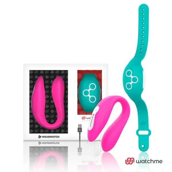 WEARWATCH - Vibrador Dual Technology WATCHME Fucsia/Agua Marina - Imagen 2