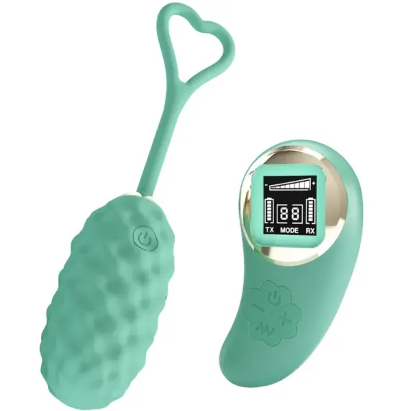 Pretty Love - Huevo vibrador control remoto verde con 10 patrones de vibración