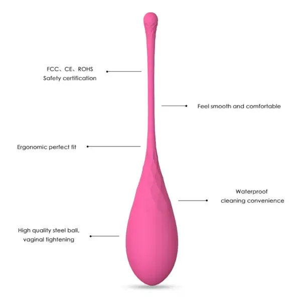 Leslie - Entrenador vaginal Kegel Fit para el suelo pélvico con 6 pesos - Imagen 4