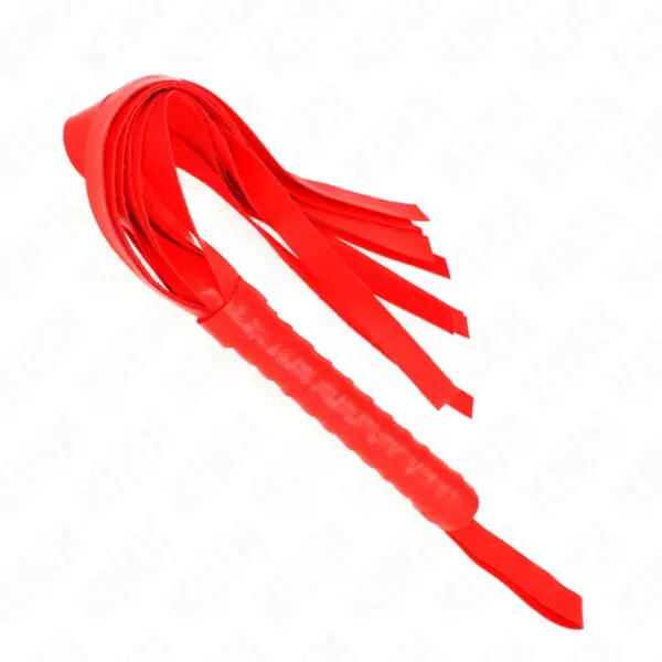 KINK - Látigo de Cola Ancha Rojo 48.5 CM para Placer y Potencia - Imagen 2