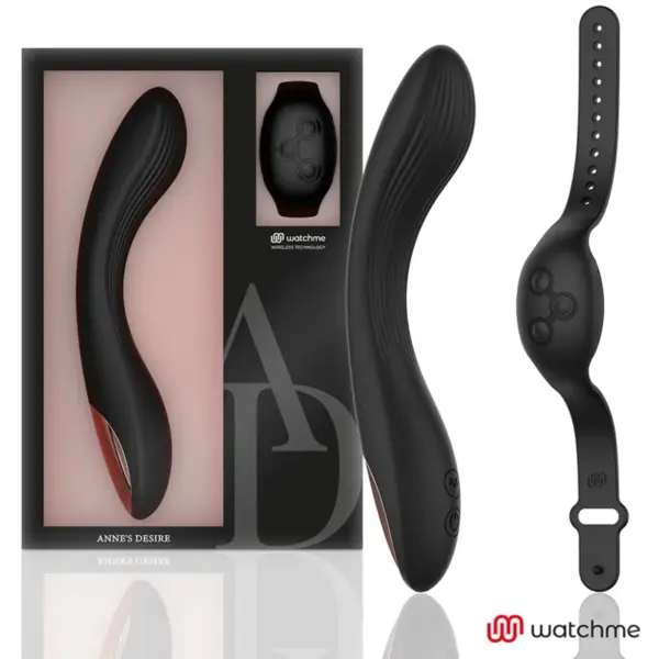 ANNE'S DESIRE - Vibrador de punto G control remoto WATCHME Negro - Imagen 2