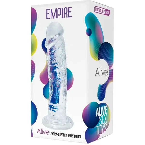 ALIVE - Empire Pene Realista Transparente 19.3 cm - Imagen 2