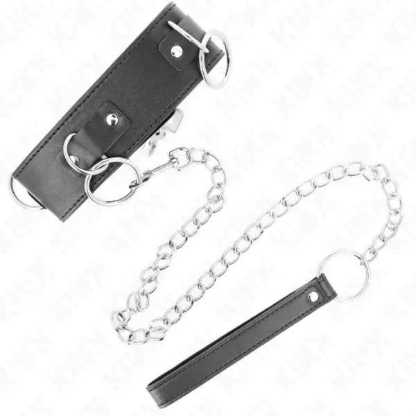 KINK - Collar con Correa 65 cm 3 Anillos Modelo 2 Ajustable 36-43 cm x 5 cm - Imagen 4