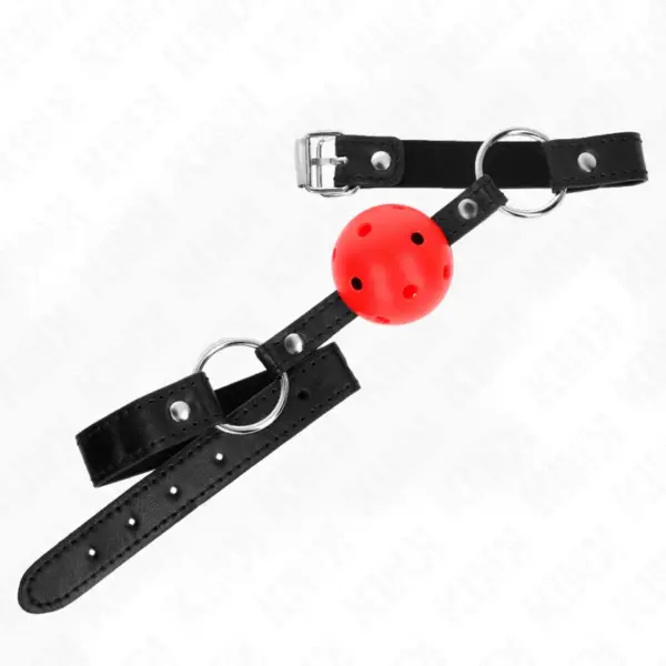 KINK - Mordaza de Bola 4.5 cm Roja Dura Hueca Modelo 1 - Imagen 2