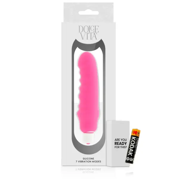 Dolce Vita - Vibrador de Silicona Rosa Genius - Imagen 5