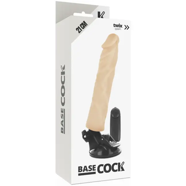 BASECOCK - Vibrador realista control remoto 21 cm - Imagen 5