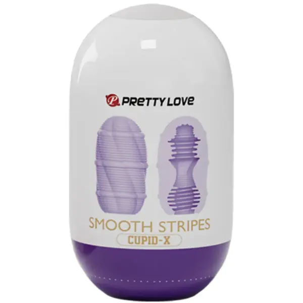 Pretty Love - Huevo Masturbador Smooth Stripes Cupid - Imagen 3