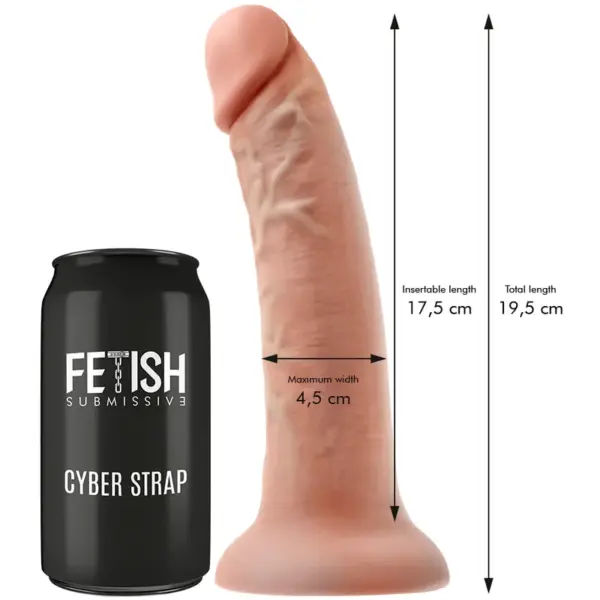 Fetish Submissive Cyber Strap - Arnés con Dildo y Bala Control Remoto Technology WatchMe M - Imagen 4