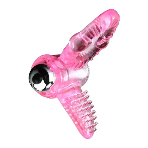 BAILE - Anillo Vibrador Sweet Abs Rosa con 10 Ritmos - Imagen 2