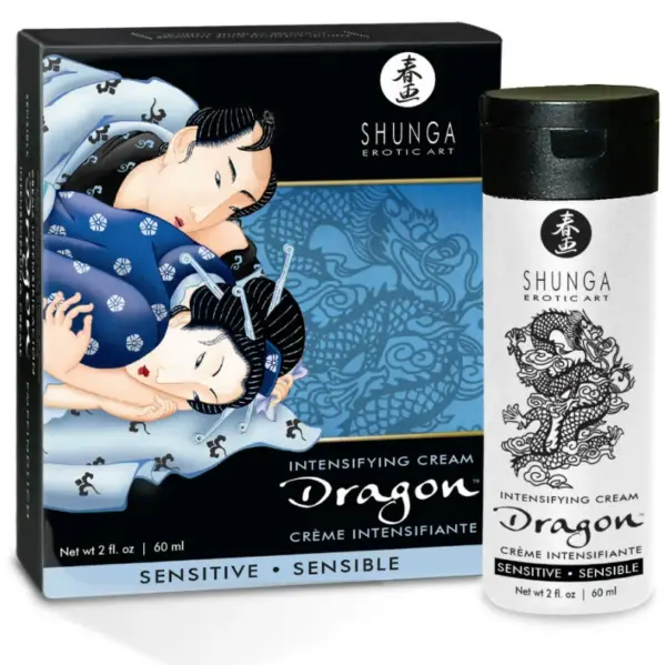 SHUNGA - Dragon Crema Sensitive para Parejas con Efecto Frío y Calor