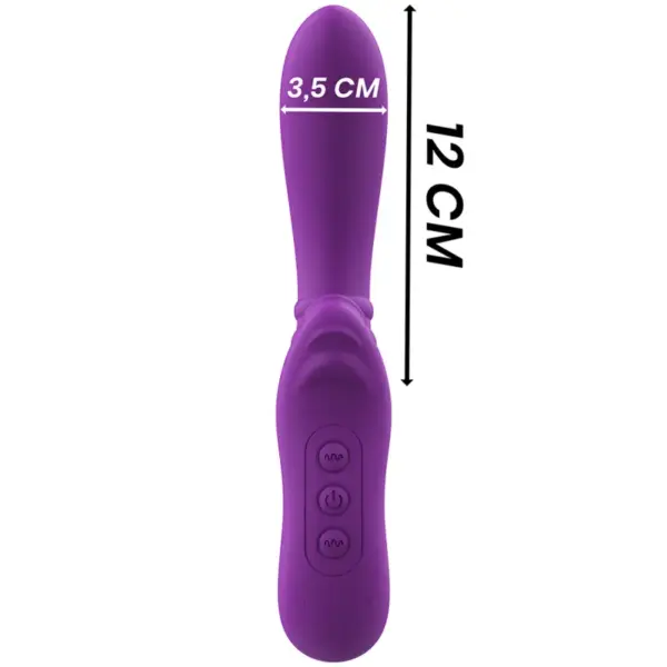 Intense - Vibrador flexible con lengua morado - Imagen 4